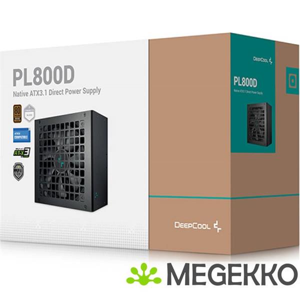 Grote foto deepcool pl800d power supply unit 800 w 20 4 pin atx atx zwart computers en software overige