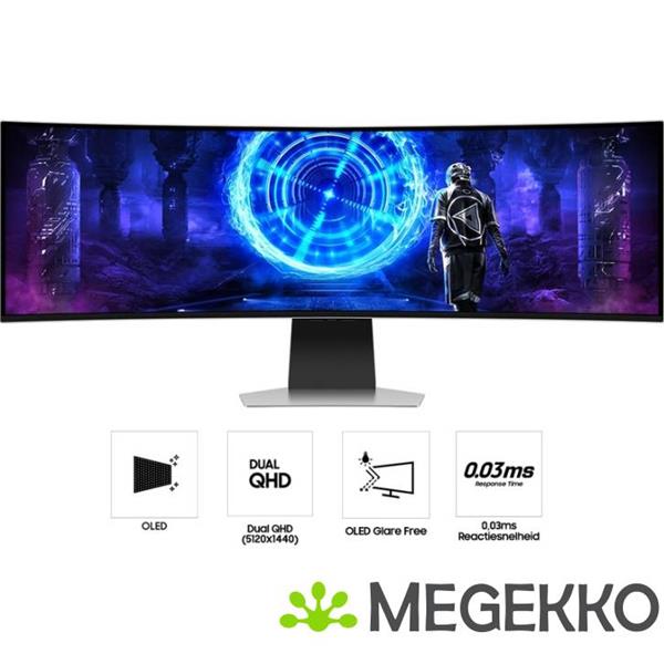 Grote foto samsung odyssey g9 ls49dg954suxen 49 ultrawide quad hd 240hz oled gaming monitor computers en software overige computers en software