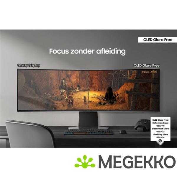 Grote foto samsung odyssey g9 ls49dg954suxen 49 ultrawide quad hd 240hz oled gaming monitor computers en software overige computers en software