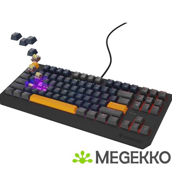 Grote foto genesis nkg 2163 thor 230 tkl usb gaming toetsenbord in grijs computers en software toetsenborden