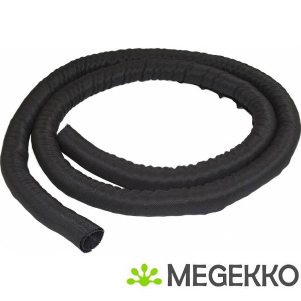 Grote foto startech.com wkstncm cable sleeve zwart 1stuk s kabelbeheersysteem computers en software overige computers en software