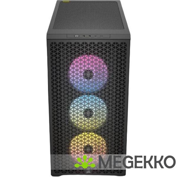 Grote foto corsair 3000d rgb airflow black computers en software behuizingen en kasten