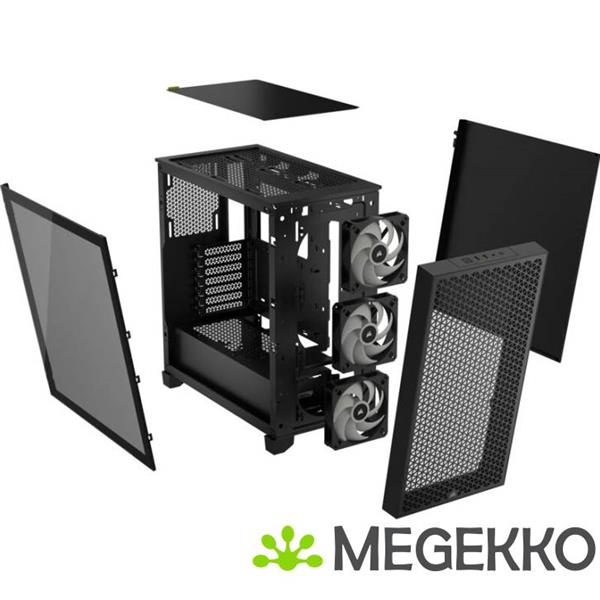 Grote foto corsair 3000d rgb airflow black computers en software behuizingen en kasten