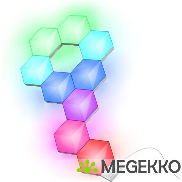Grote foto trust gxt 902 vybz rgb hexagon lichtpanelen computers en software overige computers en software