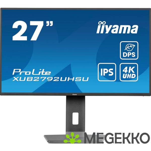Grote foto iiyama prolite xub2792uhsu b6 27 4k ultra hd ips monitor computers en software overige computers en software