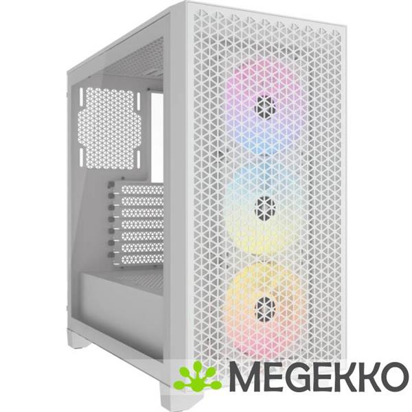 Grote foto corsair 3000d rgb airflow white computers en software behuizingen en kasten