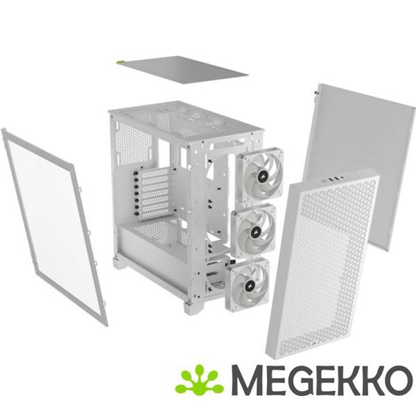 Grote foto corsair 3000d rgb airflow white computers en software behuizingen en kasten