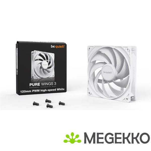 Grote foto be quiet pure wings 3 120mm pwm high speed white computers en software overige computers en software