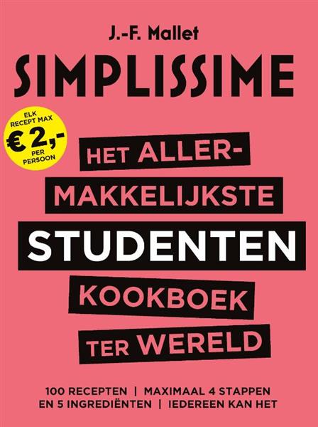 Grote foto het allermakkelijkste studentenkookboek ter wereld simplissime boeken kookboeken