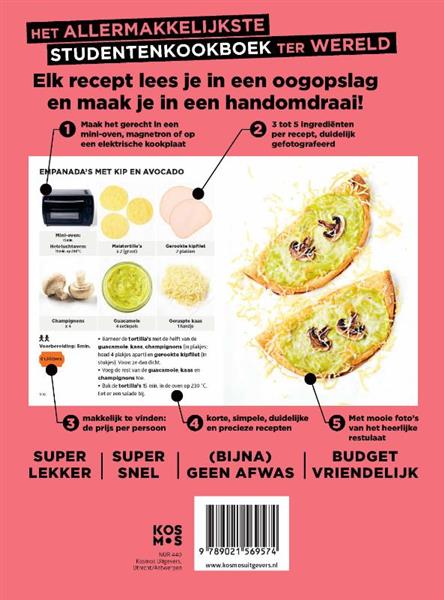 Grote foto het allermakkelijkste studentenkookboek ter wereld simplissime boeken kookboeken