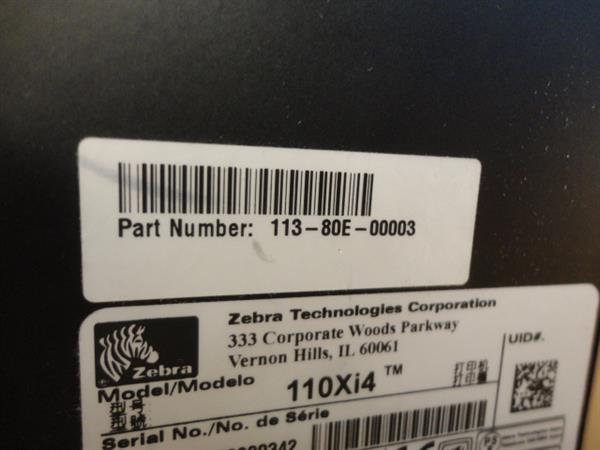 Grote foto zebra 110xi4 300dpi thermal barcode label printer usb network computers en software printers