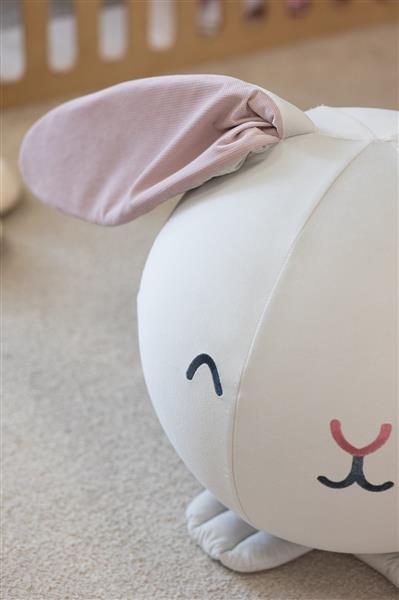 Grote foto springbal konijntje bunny met karamel geur ecru kinderen en baby overige