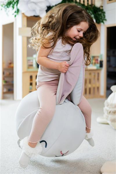 Grote foto springbal konijntje bunny met karamel geur ecru kinderen en baby overige