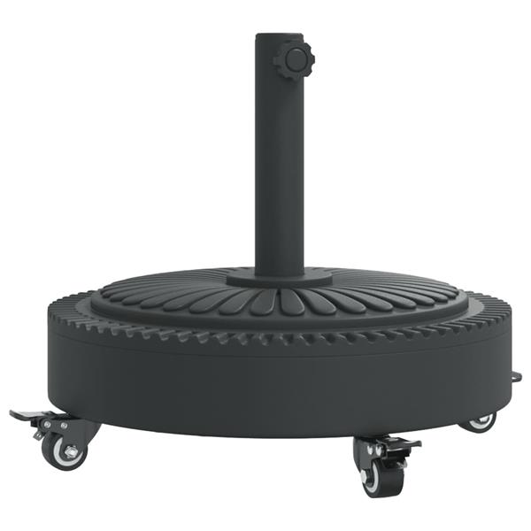 Grote foto vidaxl parasolvoet met wielen voor stok van 38 48 mm 27 kg rond tuin en terras overige tuin en terras