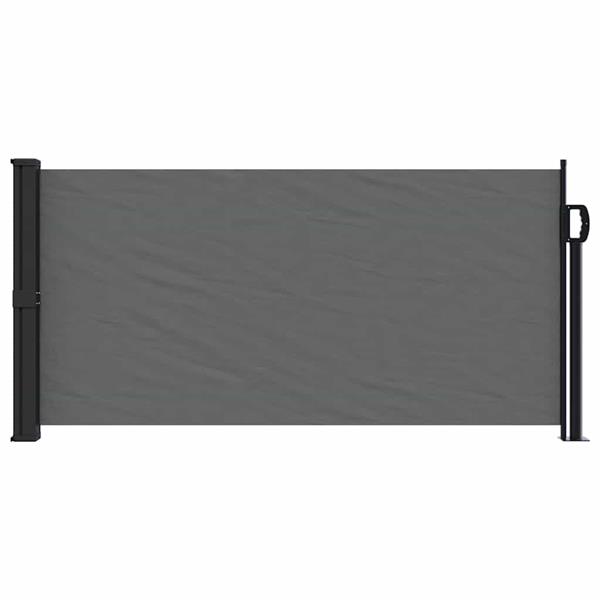 Grote foto vidaxl windscherm uittrekbaar 100x500 cm antracietkleurig tuin en terras overige tuin en terras