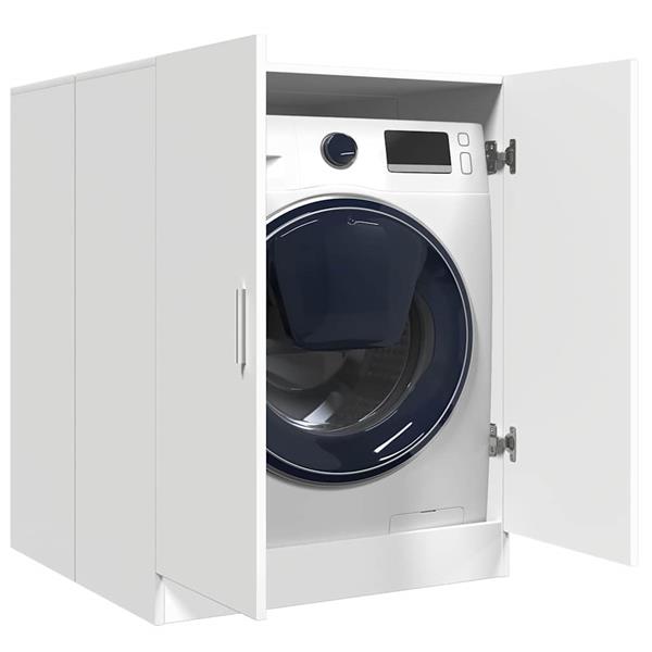 Grote foto vidaxl wasmachinekast 71x71 5x91 5 cm wit witgoed en apparatuur wasmachines