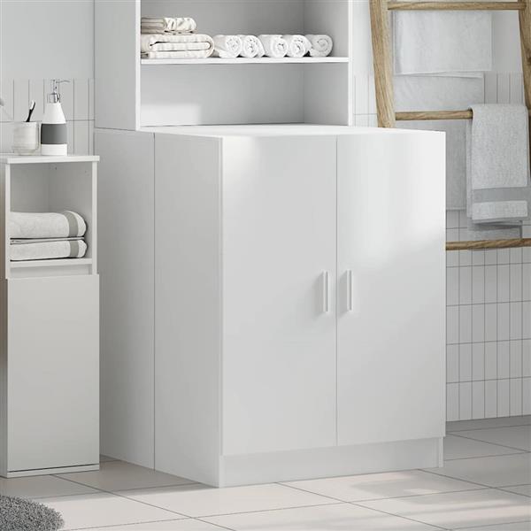 Grote foto vidaxl wasmachinekast 71x71 5x91 5 cm wit witgoed en apparatuur wasmachines