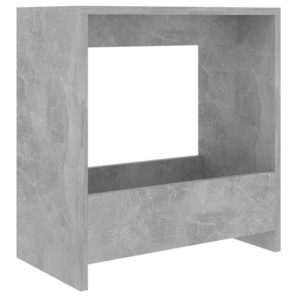 Grote foto vidaxl bijzettafel 50x26x50 cm bewerkt hout betongrijs huis en inrichting eettafels