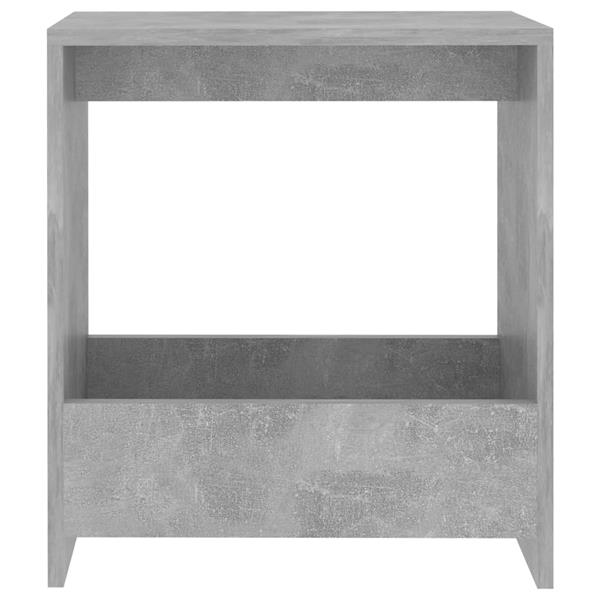 Grote foto vidaxl bijzettafel 50x26x50 cm bewerkt hout betongrijs huis en inrichting eettafels