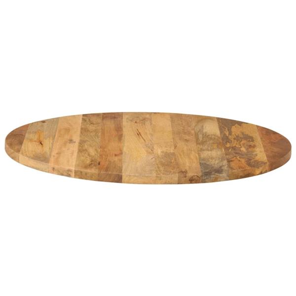 Grote foto vidaxl tafelblad rond 80x2 5 cm massief ruw mangohout antiek en kunst stoelen en banken