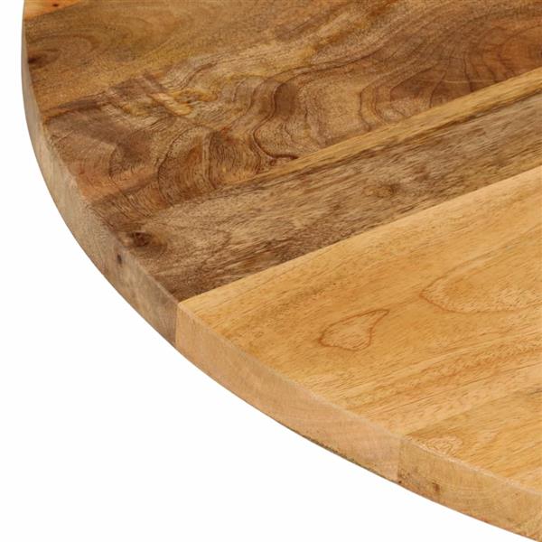 Grote foto vidaxl tafelblad rond 80x2 5 cm massief ruw mangohout antiek en kunst stoelen en banken
