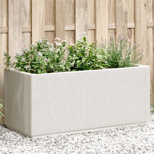 Grote foto vidaxl plantenbak 80x36x35 cm polypropeen wit tuin en terras overige tuin en terras