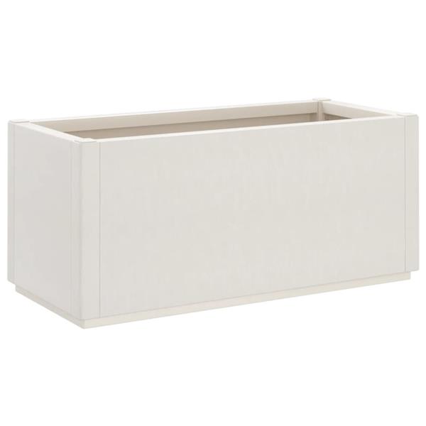 Grote foto vidaxl plantenbak 80x36x35 cm polypropeen wit tuin en terras overige tuin en terras