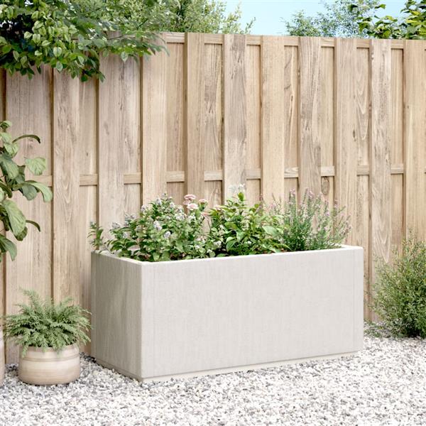 Grote foto vidaxl plantenbak 80x36x35 cm polypropeen wit tuin en terras overige tuin en terras