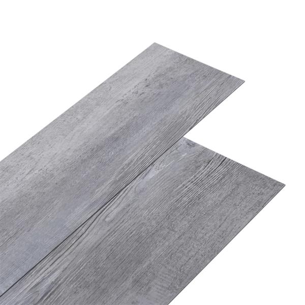 Grote foto vidaxl vloerplanken zelfklevend 5 21 m 2 mm pvc mat houtgrijs doe het zelf en verbouw tegels