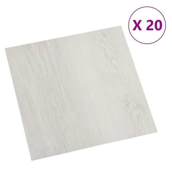 Grote foto vidaxl vloerplanken 20 st zelfklevend 1 86 m pvc beige doe het zelf en verbouw tegels