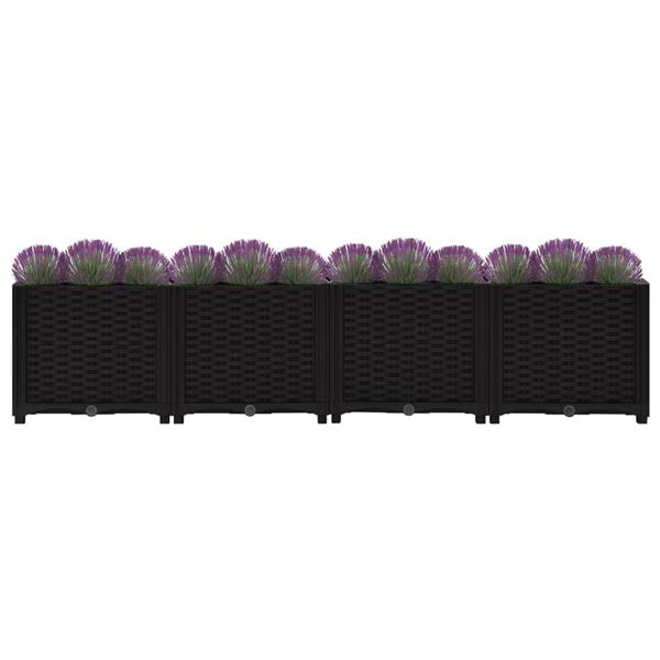 Grote foto vidaxl plantenbak verhoogd 160x40x38 cm polypropyleen tuin en terras overige tuin en terras