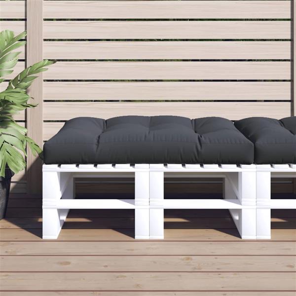 Grote foto vidaxl palletkussen 120x80x12 cm stof antracietkleurig huis en inrichting woningdecoratie