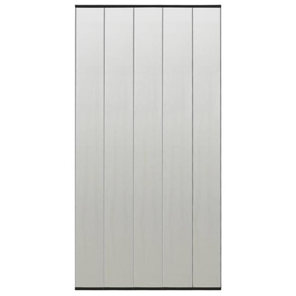 Grote foto vidaxl vliegengordijn 100x220 cm polyester mesh zwart doe het zelf en verbouw deuren en horren