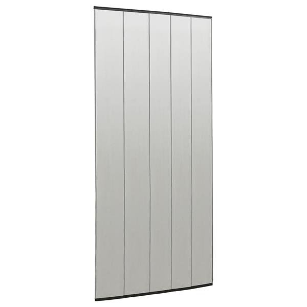 Grote foto vidaxl vliegengordijn 100x220 cm polyester mesh zwart doe het zelf en verbouw deuren en horren