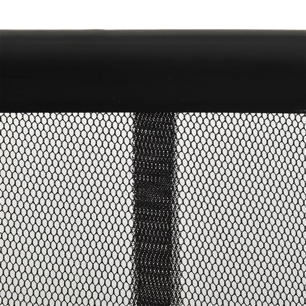 Grote foto vidaxl vliegengordijn 100x220 cm polyester mesh zwart doe het zelf en verbouw deuren en horren