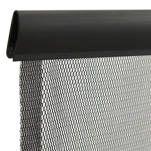 Grote foto vidaxl vliegengordijn 100x220 cm polyester mesh zwart doe het zelf en verbouw deuren en horren