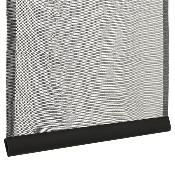 Grote foto vidaxl vliegengordijn 100x220 cm polyester mesh zwart doe het zelf en verbouw deuren en horren
