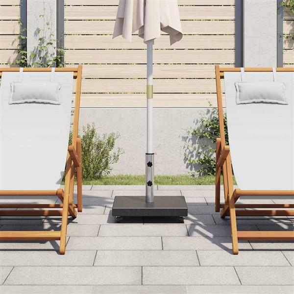 Grote foto vidaxl parasolvoet vierkant 30 kg graniet zwart tuin en terras overige tuin en terras