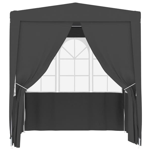 Grote foto vidaxl partytent met wanden professioneel 90 g m 2 5x2 5 m antraciet tuin en terras overige tuin en terras
