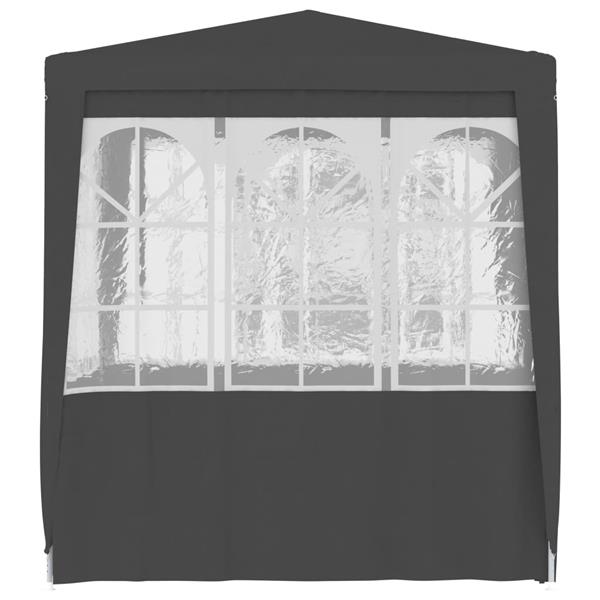 Grote foto vidaxl partytent met wanden professioneel 90 g m 2 5x2 5 m antraciet tuin en terras overige tuin en terras