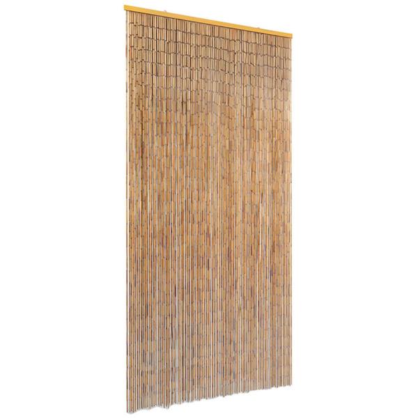 Grote foto vidaxl vliegengordijn 90x220 cm bamboe doe het zelf en verbouw deuren en horren