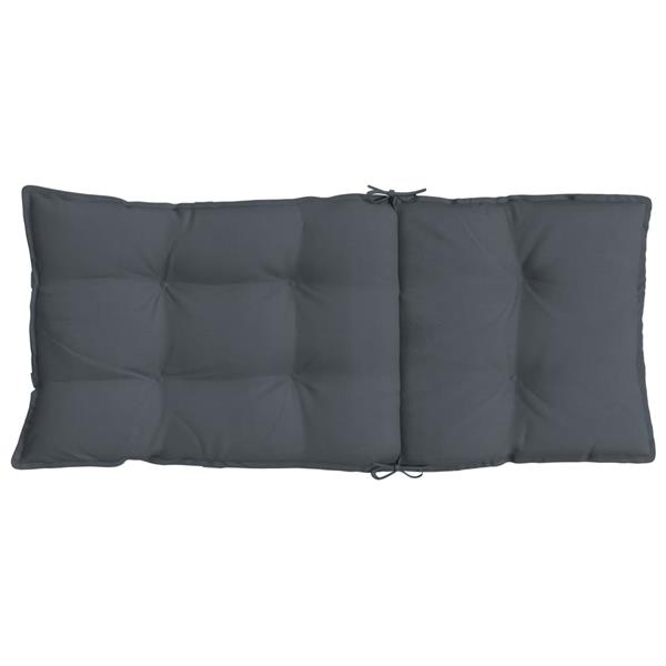 Grote foto vidaxl stoelkussens 2 st hoge rug oxford stof antracietkleurig huis en inrichting woningdecoratie