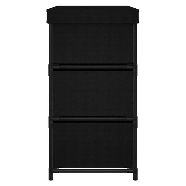 Grote foto vidaxl opbergkast met 6 lades 55x29x55 cm staal zwart huis en inrichting overige