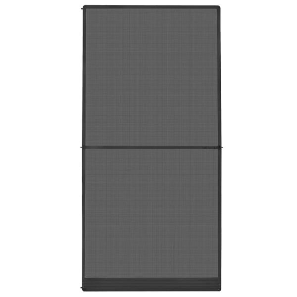Grote foto vidaxl hordeur met scharnieren 120x240 cm antraciet doe het zelf en verbouw deuren en horren