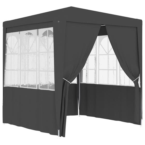 Grote foto vidaxl partytent met wanden professioneel 90 g m 2 5x2 5 m antraciet tuin en terras overige tuin en terras