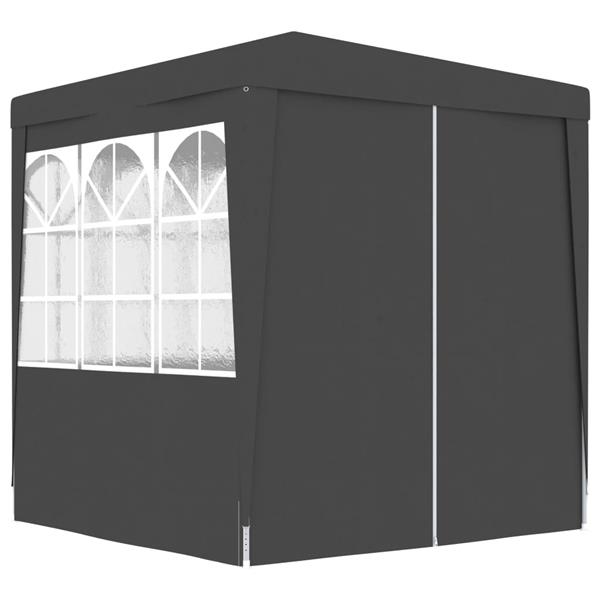 Grote foto vidaxl partytent met wanden professioneel 90 g m 2 5x2 5 m antraciet tuin en terras overige tuin en terras