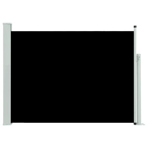 Grote foto vidaxl tuinscherm uittrekbaar 100x500 cm zwart tuin en terras overige tuin en terras