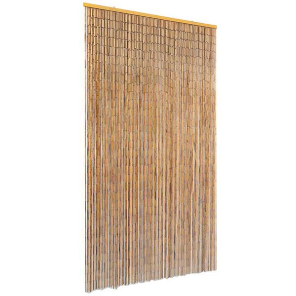 Grote foto vidaxl vliegengordijn 100x200 cm bamboe doe het zelf en verbouw deuren en horren