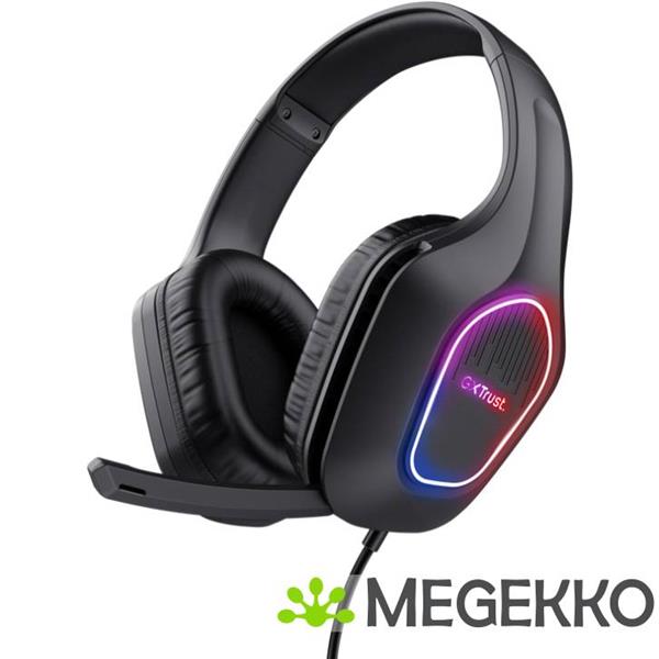 Grote foto trust gxt 416 zirox headset zwart audio tv en foto koptelefoons
