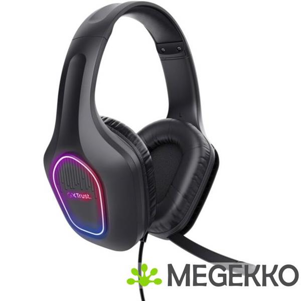 Grote foto trust gxt 416 zirox headset zwart audio tv en foto koptelefoons